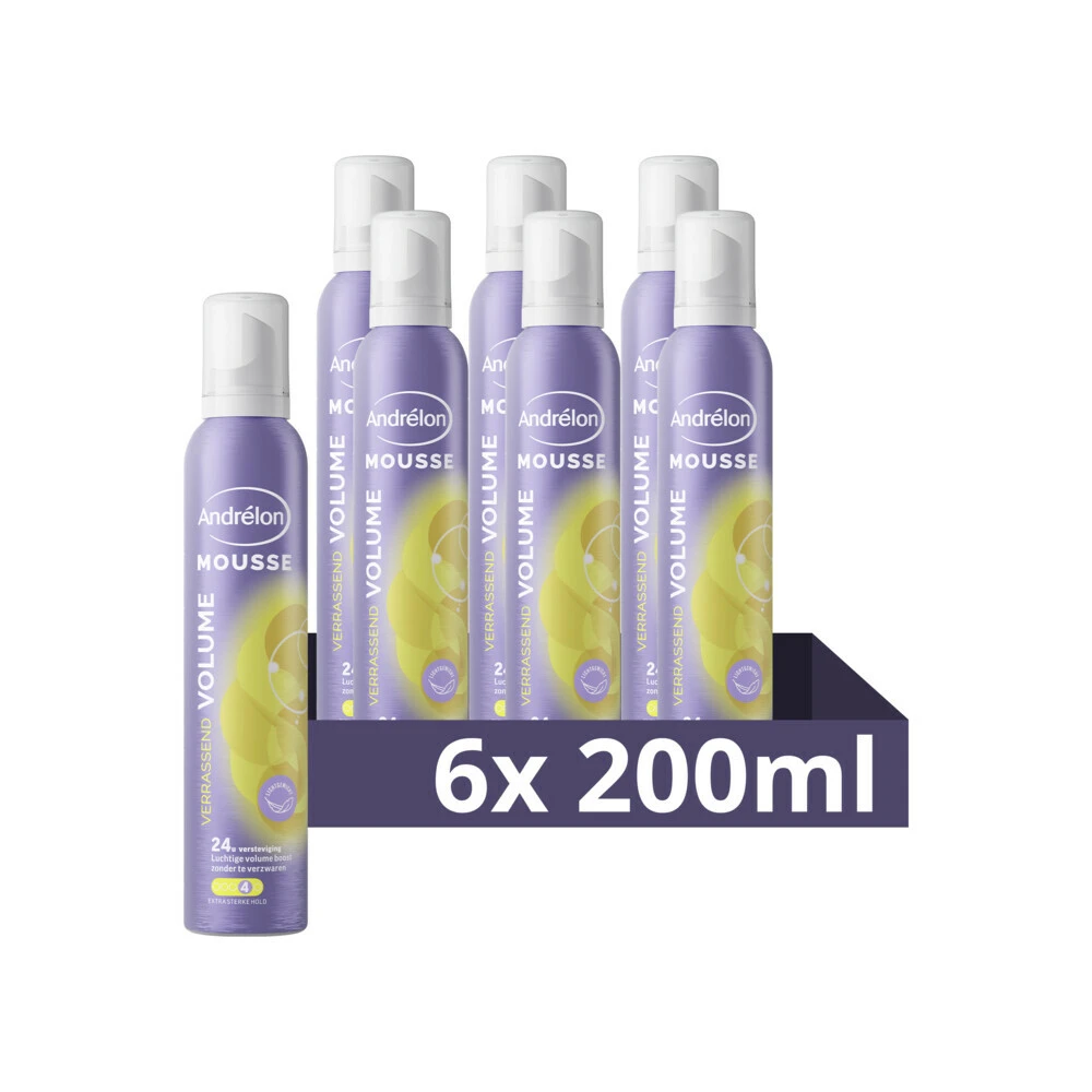 6x Andrelon Mousse Verrassend Volume 1 6x Andrelon Mousse Verrassend Volume