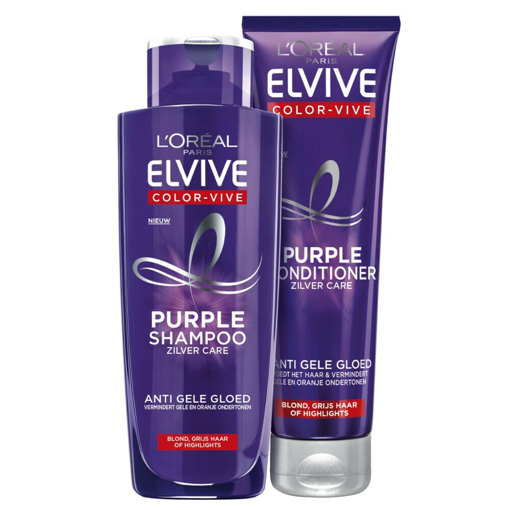 L'Oreal Lu0027Oréal Elvive Color Vive Shampoo, Conditioner, Purple Shampoo & Purple Conditioner Pakket 3 L'Oreal Lu0027Oréal Elvive Color Vive Shampoo, Conditioner, Purple Shampoo & Purple Conditioner Pakket - Afbeelding 3