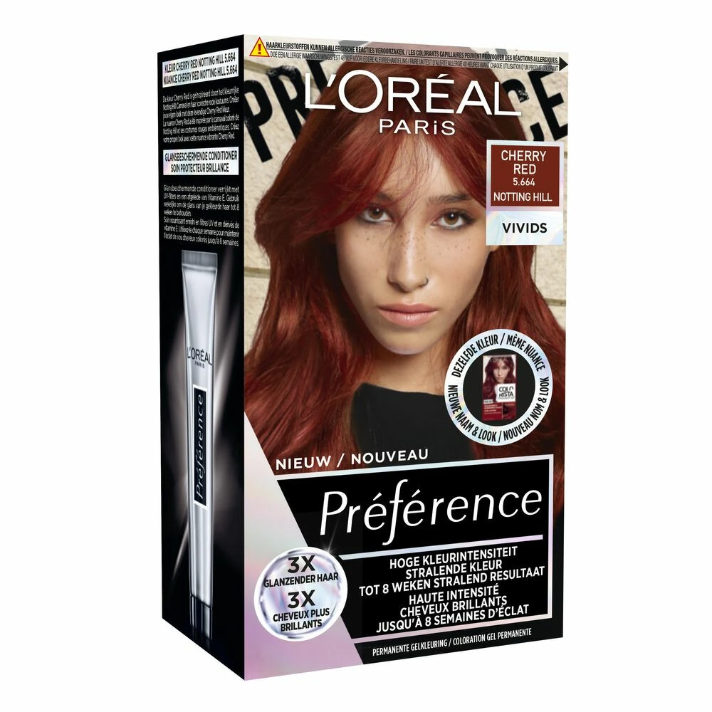 L'Oreal Lu0027Oréal Preference Vivids Haarkleuring 5.664 Cherry Red 2 L'Oreal Lu0027Oréal Preference Vivids Haarkleuring 5.664 Cherry Red - Afbeelding 2