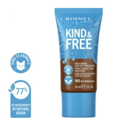 Rimmel KIND & FREE Vegan Foundation 605 Deep Chocolate