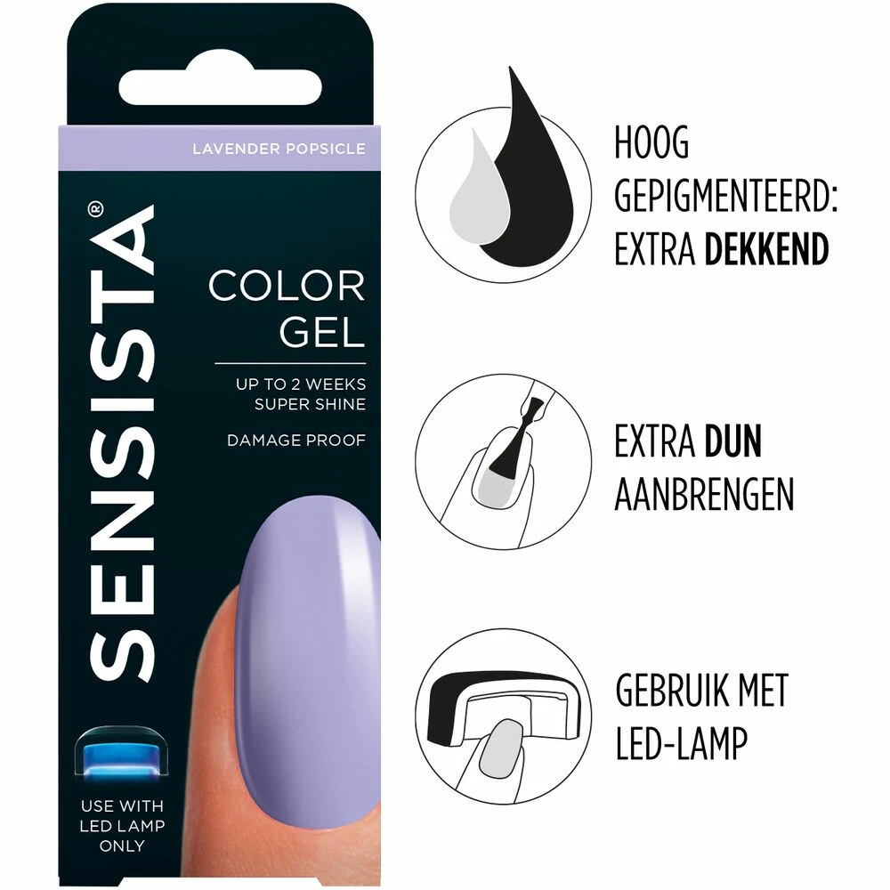 Sensista Sensista Color Gel Lavender Popsicle 2 Sensista Sensista Color Gel Lavender Popsicle - Afbeelding 2