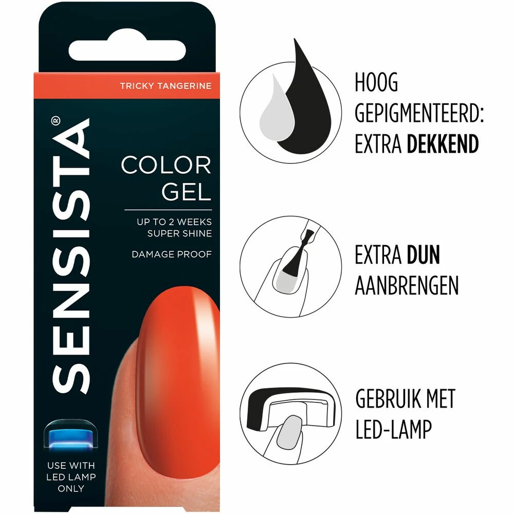 Sensista Sensista Color Gel Tricky Tangerine 2 Sensista Sensista Color Gel Tricky Tangerine - Afbeelding 2