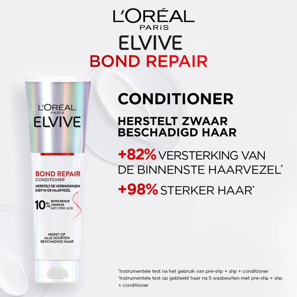 L'Oreal Lu0027Oréal Elvive Bond Repair 10% Conditioner 2 L'Oreal Lu0027Oréal Elvive Bond Repair 10% Conditioner - Afbeelding 2