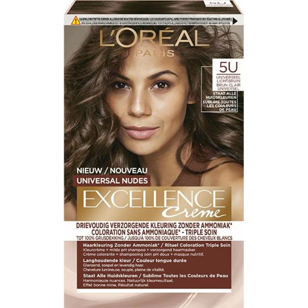 L'Oreal Lu0027Oréal Excellence Creme Universal Nudes 5U Universeel Lichtbruin 1 L'Oreal Lu0027Oréal Excellence Creme Universal Nudes 5U Universeel Lichtbruin