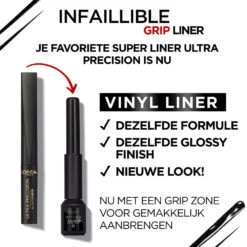 L'Oreal Lu0027Oréal Infaillible Grip 24H Vinyl Liquid Eyeliner Zwart -Cosmetica Discountwinkel 1071944 4