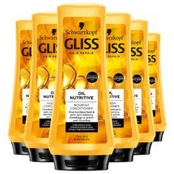 6x Gliss Conditioner Oil Nutritive