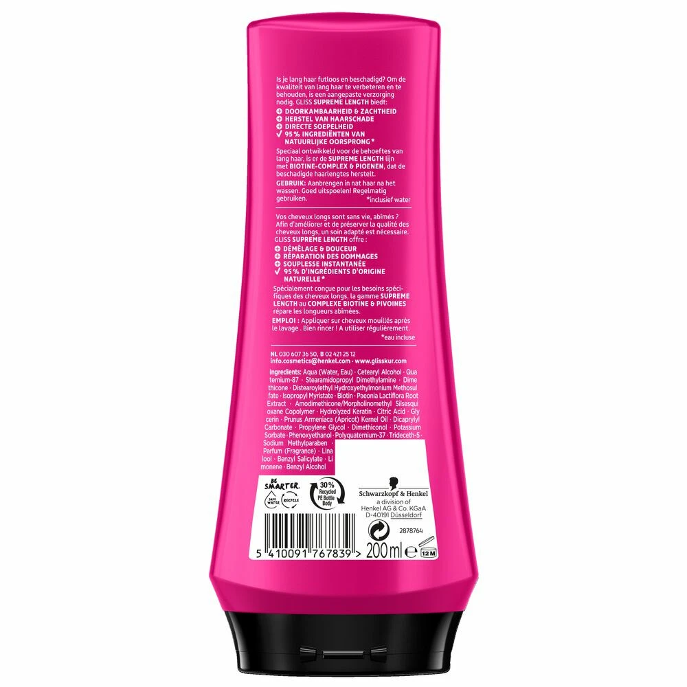6x Gliss Supreme Length Conditioner 4 6x Gliss Supreme Length Conditioner - Afbeelding 4
