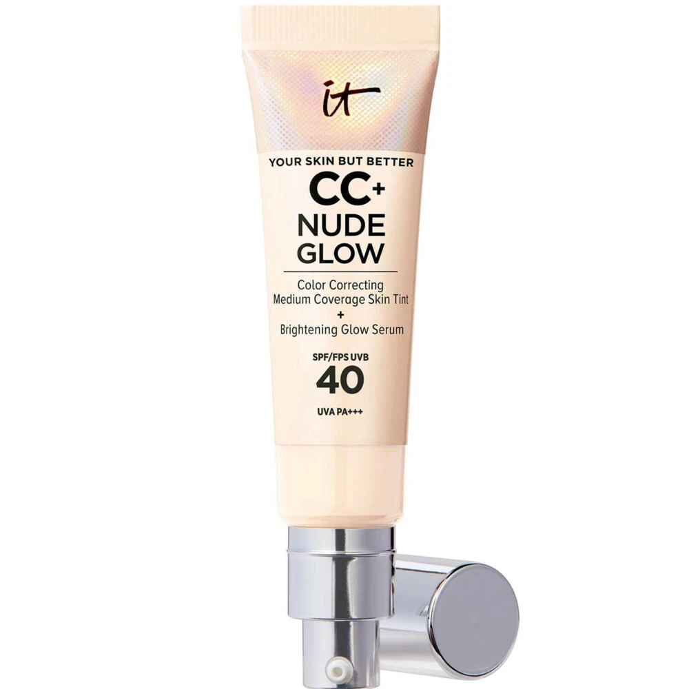 IT Cosmetics CC+ Nude Glow Lightweight Foundation + Glow Serum SPF 40 Fair 1 IT Cosmetics CC+ Nude Glow Lightweight Foundation + Glow Serum SPF 40 Fair