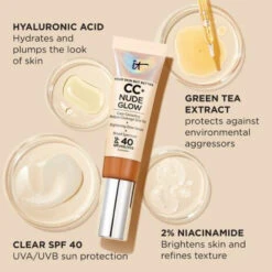 IT Cosmetics CC+ Nude Glow Lightweight Foundation + Glow Serum SPF 40 Fair 9 IT Cosmetics CC+ Nude Glow Lightweight Foundation + Glow Serum SPF 40 Fair -Cosmetica Discountwinkel 1072758 5