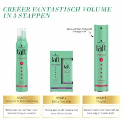 6x Taft True Volume Mousse Mega Strong -Cosmetica Discountwinkel 761162 4
