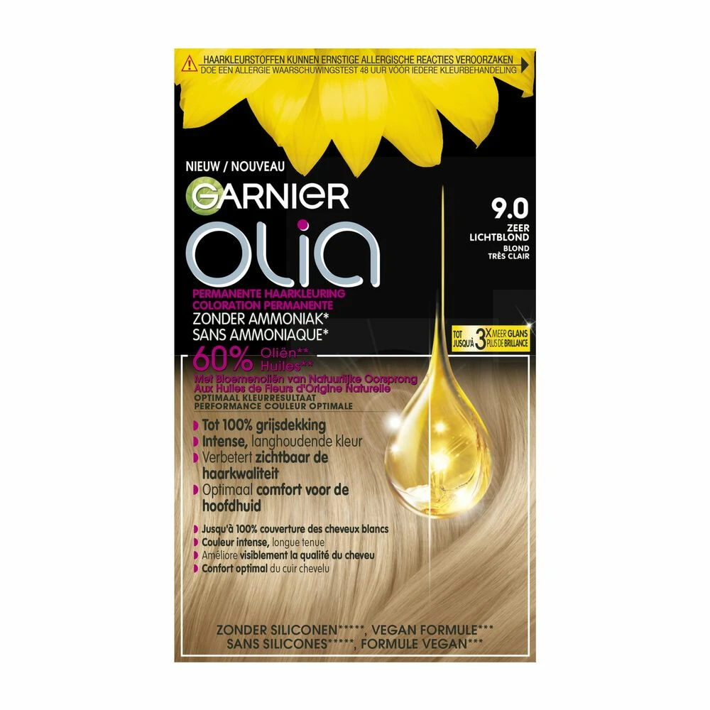 Garnier Olia Haarverf 9.0 - Lichtblond 1 Garnier Olia Haarverf 9.0 - Lichtblond
