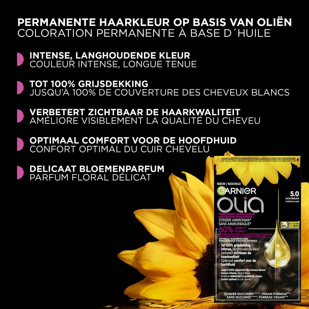 Garnier Olia 3.0 - Donkerbruin 4 Garnier Olia 3.0 - Donkerbruin - Afbeelding 4